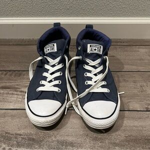 Converse Navy Canvas Sneakers